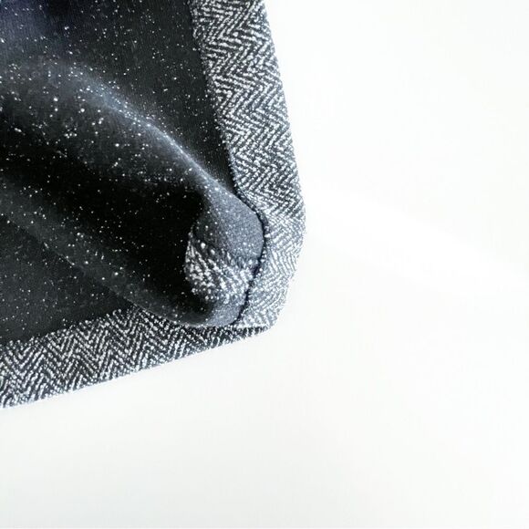 Banana Republic Skirt Herringbone Black Pencil Women's 2 Back Zip Vented - Picture 7 of 9